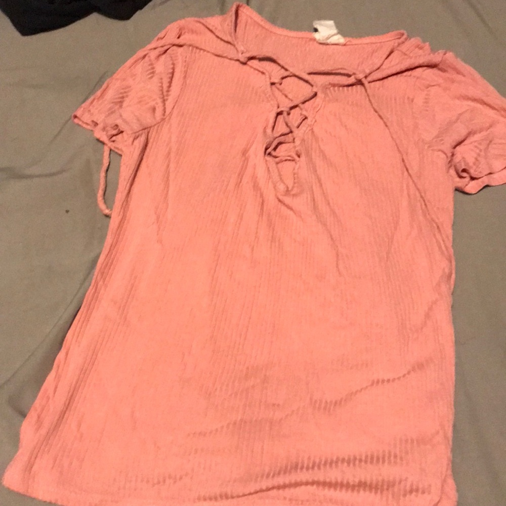 Lace up shirt